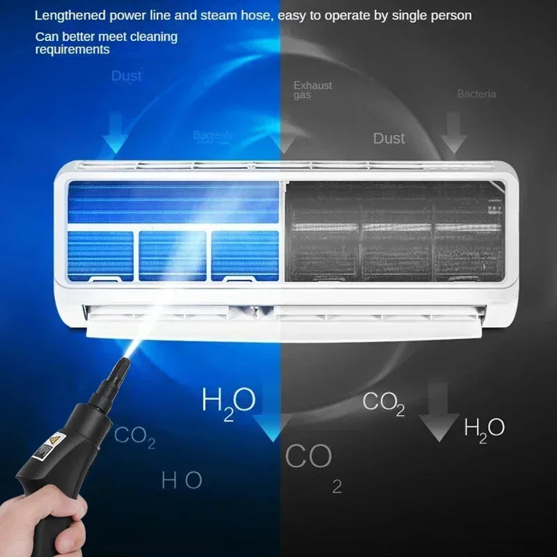 Myjka parowa ręczna 2500W — 220V EU — zdjęcie 2