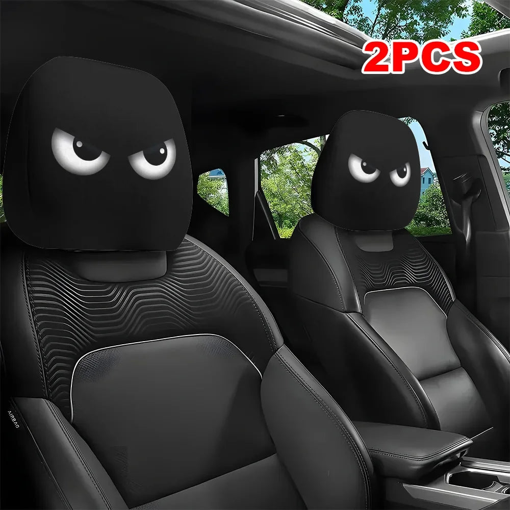Zabawne pokrowce na zagłówki — kreskówkowe, 2 szt. — zdjęcie 1