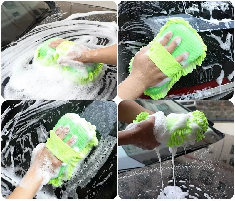 Zestaw do Autodetailingu i Mycia Samochodu – Mikrofibra, Szczotki, Rękawica — zdjęcie produktu