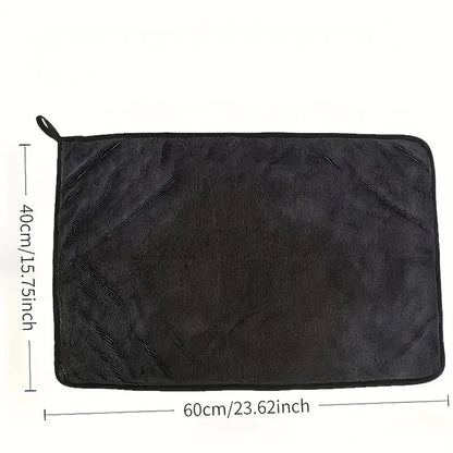 Ręcznik z mikrofibry 60×90 cm — ciemnoszary — zdjęcie 3