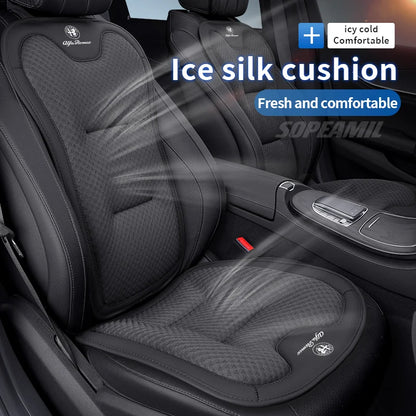 Poduszka na fotel samochodowy — materiał ice silk, uniwersalna — zdjęcie 1