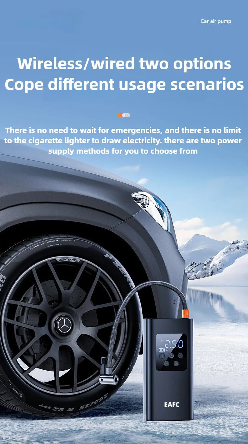 Bezprzewodowy kompresor EAFC — 150 PSI, pompowanie opon — zdjęcie 16