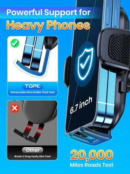 Uchwyt TOPK na telefon — grawitacyjny, nawiew / szyba — zdjęcie 4